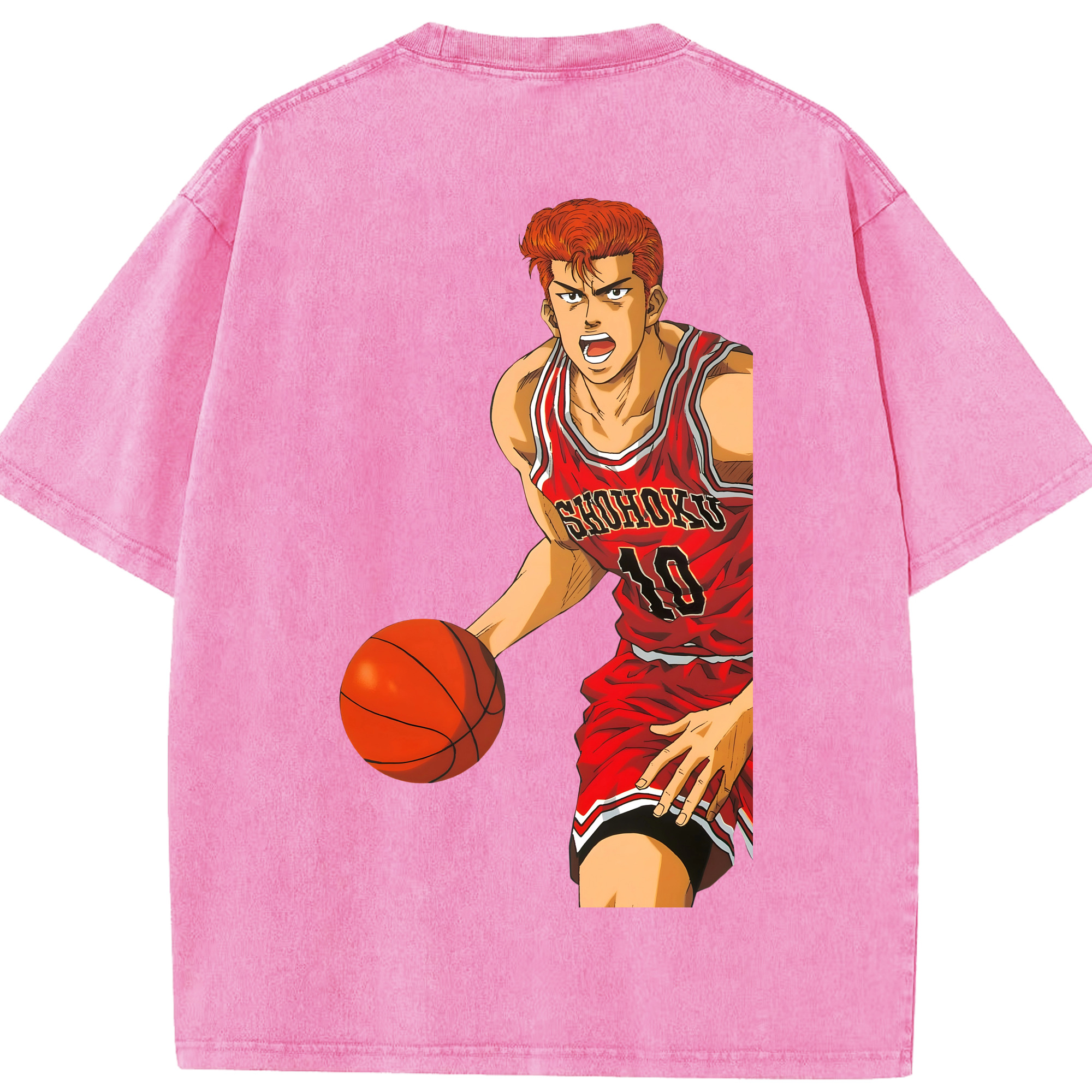 （画像用） SLAM DUNK／スラムダンク 綿100% ヴィンテージ風 半袖Tシャツ（背面プリント）